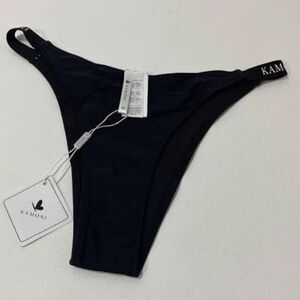 Kamoni Black Brazilian Cut‎ Bikini Bottom Black S, M NWT IN PACKAGING